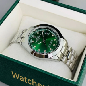 RLX Men - Date Only - Silver With Green Dial CL
