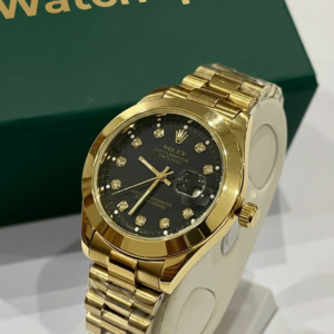 RLX Men - Date Only - Golden With Black Dial