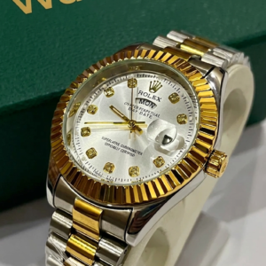 RLX Men - Day & Date - Two Tone White Dial GRR