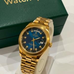 RLX Men - Date Only - Golden With Blue Dial