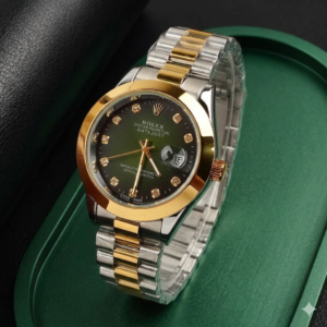 RLX Men - Date Only - Silver With Green Dial